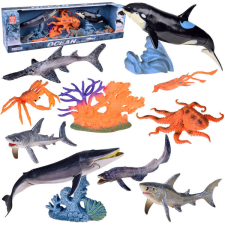 Tengeri állatok figurakészlet 10 db Shark Crab Orca Octopus ZA5175 játékfigura