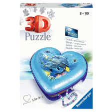 Tengeri Világ Szív 3D Puzzle Ékszerdoboz - 54 Darab puzzle, kirakós