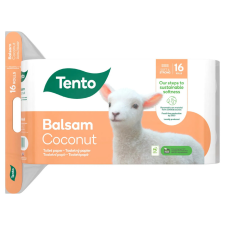 TENTO Balsam Coconut WC papír - 3 rétegű, 16 tekercs higiéniai papíráru