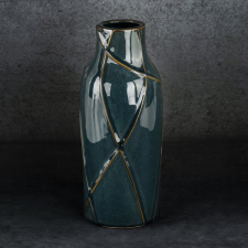  Teo kerámia váza Türkiz 13x13x30 cm dekoráció