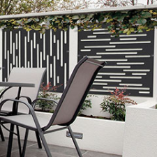  - Térelválasztó panel - dekorpanel Nautic (100x100cm) antracit kerti bútor
