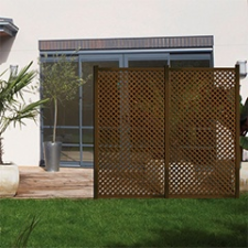  - Térelválasztó panel - dekorpanel Privat (100x200cm) barna kerti bútor