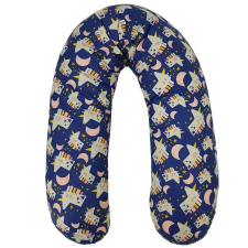 Terhespárna, Szilikon szálak, 180 cm, Appekids - Navy kismama párna