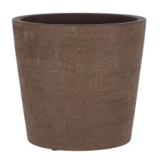 Terrakotta virágcserép, sötétbarna, 25 cm átmérőjű kerti tárolás