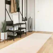  Területszőnyegek HUARTE Bézs 400 x 80 cm Poliészter lakástextília