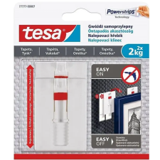 Tesa Állítható akasztószög tapétához és vakolathoz, 2 kg ragasztószalag
