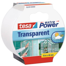 Tesa Extra Power Transparent, átlátszó, erősen tapadó, 10m×48m ragasztószalag és takarófólia