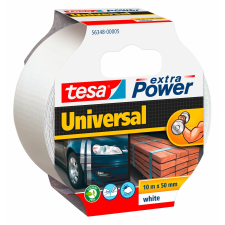 Tesa Extra Power Universal szövetszalag fehér 10 m x 50 mm ragasztószalag és takarófólia