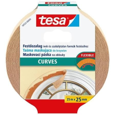 Tesa Festõ- és mázolószalag, ívekhez, 25 mm x 25 m, TESA "Perfect Curves" ragasztószalag és takarófólia