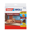 Tesa moll D-profil ajtó- és ablaktömítő gumiszalag barna 25 m x 9 mm