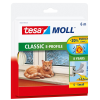 Tesa moll E-profil ajtó- és ablaktömítő gumiszalag fehér 6 m x 9 mm