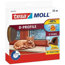 Tesa moll Gumi tömítés, barna, D profil, 25 m víz-, hő- és hangszigetelés