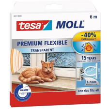 Tesa moll Szilikon öntapadó tömítés, 6 m, áttetsző víz-, hő- és hangszigetelés