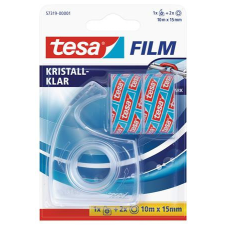TESA Ragasztószalag-adagoló, kézi, TESA + 2 db 15mm x 10 m ragasztószalag ragasztószalag
