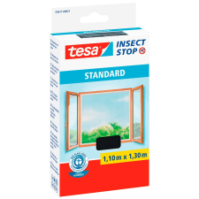 Tesa Standard szúnyogháló ablakra tépőzáras antracit 110 cm x 130 cm szúnyogháló