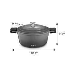 Tescoma BORDEAUX Lábas fedővel ¤ 28 cm, 6.8 l edény