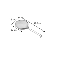 Tescoma GrandCHEF Ovális szűrő 18 x 22 cm konyhai eszköz