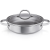 Tescoma SteelCRAFT mély serpenyő, fedővel, 28 cm, 2 fogantyúval (780568.00)
