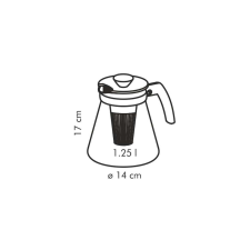Tescoma TEO teáskanna, áztató szűrővel, 1.25 l vízforraló és teáskanna