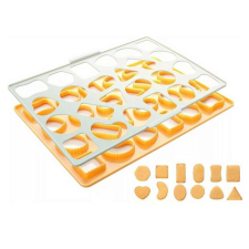  Tészta kiszúró rács, apró sütemény, műanyag, 23×33 cm sütés és főzés