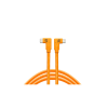 Tether Tools TetherPro Dual USB-C apa 90° - USB-C apa 90° 3.2 Gen 2 Adat és töltő kábel 4.6m - Narancssárga (CUC15RT2RT-ORG)