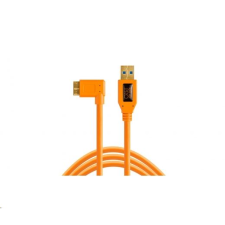 Tether Tools TetherPro USB 3.0 A male -> Micro B Right Angle kábel 4.6m narancssárga (CU61RT15-ORG) (CU61RT15-ORG) kábel és adapter