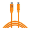 Tether Tools TetherPro USB-C -> 2.0 Micro-B 5-Pin 4.6m kábel narancssárga (CUC2515-ORG) (CUC2515-ORG)