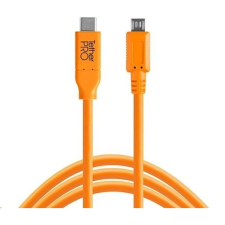 Tether Tools TetherPro USB-C -> 2.0 Micro-B 5-Pin 4.6m kábel narancssárga (CUC2515-ORG) (CUC2515-ORG) kábel és adapter