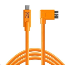 Tether Tools TetherPro USB-C -> 3.0 Micro-B 90fok 4.6m kábel narancssárga (CUC33R15-ORG) (CUC33R15-ORG) kábel és adapter