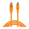 Tether Tools TetherPro USB-C -> 2.0 Micro-B 5-Pin 4.6m kábel narancssárga (CUC2515-ORG)