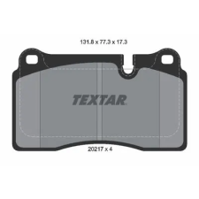 TEXTAR fékbetétkészlet, tárcsafék 2021701 fékbetét