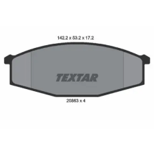 TEXTAR fékbetétkészlet, tárcsafék 2086301 fékbetét