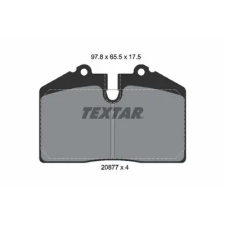 TEXTAR fékbetétkészlet, tárcsafék 2087711 fékbetét