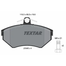 TEXTAR fékbetétkészlet, tárcsafék 2194503 fékbetét
