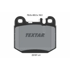 TEXTAR fékbetétkészlet, tárcsafék 2315702 autóalkatrész