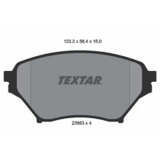 TEXTAR fékbetétkészlet, tárcsafék 2386301 autóalkatrész