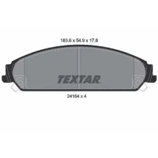 TEXTAR fékbetétkészlet, tárcsafék 2416401 fékbetét