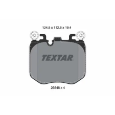 TEXTAR fékbetétkészlet, tárcsafék 2684801 autóalkatrész