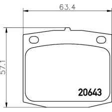 TEXTAR fékbetétkészlet, tárcsafék TEXTAR 2064301 autóalkatrész