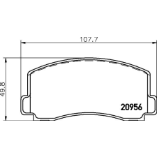 TEXTAR fékbetétkészlet, tárcsafék TEXTAR 2095602 autóalkatrész