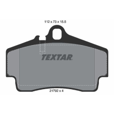 TEXTAR fékbetétkészlet, tárcsafék TEXTAR 2179203 autóalkatrész