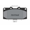 TEXTAR fékbetétkészlet, tárcsafék TEXTAR 2185401