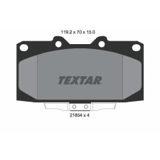 TEXTAR fékbetétkészlet, tárcsafék TEXTAR 2185401 autóalkatrész