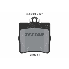 TEXTAR fékbetétkészlet, tárcsafék TEXTAR 2191903 autóalkatrész