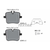 TEXTAR fékbetétkészlet, tárcsafék TEXTAR 2203901