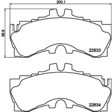 TEXTAR fékbetétkészlet, tárcsafék TEXTAR 2283301 autóalkatrész