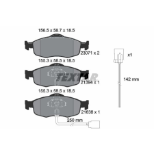 TEXTAR fékbetétkészlet, tárcsafék TEXTAR 2307104 autóalkatrész