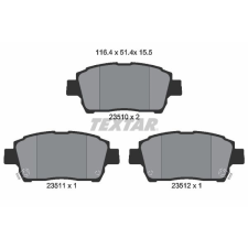 TEXTAR fékbetétkészlet, tárcsafék TEXTAR 2351002 autóalkatrész