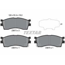 TEXTAR fékbetétkészlet, tárcsafék TEXTAR 2387301 autóalkatrész