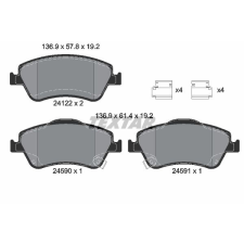 TEXTAR fékbetétkészlet, tárcsafék TEXTAR 2412201 autóalkatrész